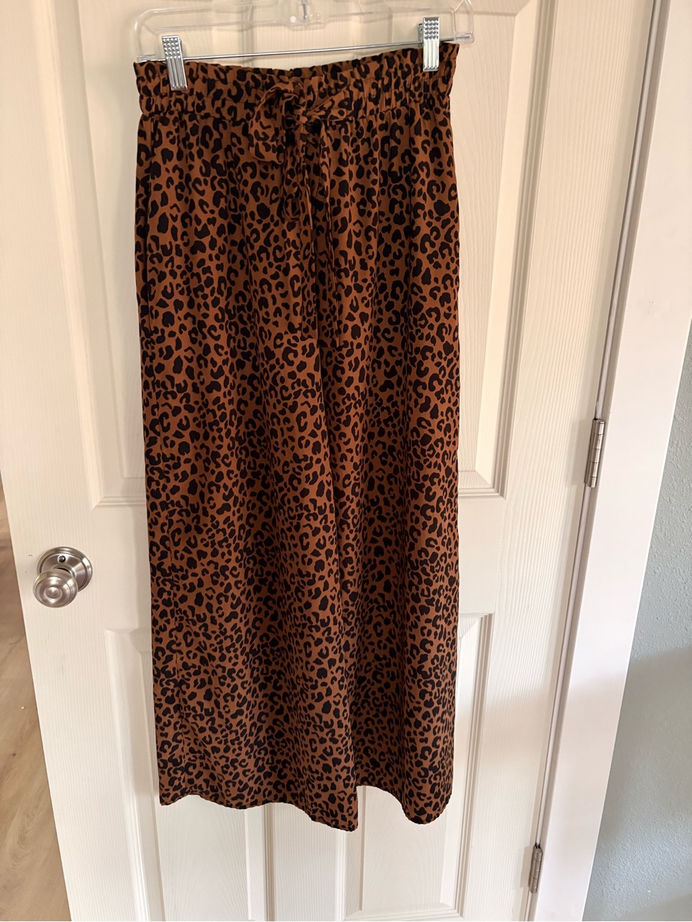 Sienna Sky Leopard Print Flowy Pants